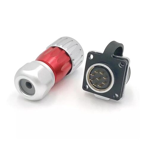 9 pin Power Signal Connector Male and Female Socket Waterproof IP67 Metal in Saudi Arabia