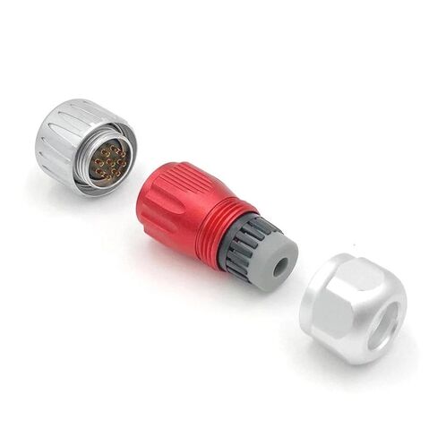 9 pin Power Signal Connector Male and Female Socket Waterproof IP67 Metal in Saudi Arabia