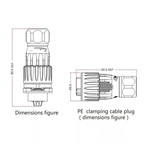 9 pin Power Signal Connector Male and Female Socket Waterproof IP67 Metal in Saudi Arabia