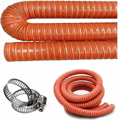 6.5 6ft Automotive Air Duct Hose, Light Duty Extraction & Blow Vent Duct with Steel Wire Long for Car, Garage,Industrial Fumes, Dryer Air System(L8m,LD127mm) in Saudi Arabia