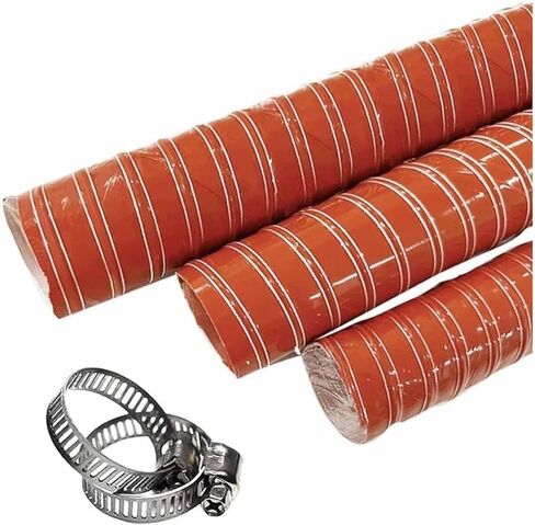 Automotive Silicone Flexible Brake Cooling Duct Hose High Heat Brake Exhaust Hose with Steel Wire for Car, Garage, Dryer Air System(L6m,LD160mm) in Saudi Arabia