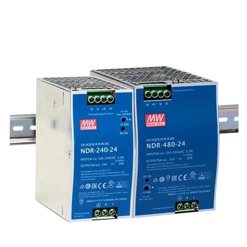 NDR-240-48 75W 120W 240W Industrial 12v 24v 48v 5a 10a Din Rail Slim Power Supply with PFC(12V,NDR-75W) in Kuwait