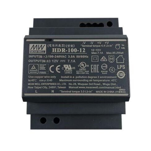 HDR-100-24 92W Ultra Slim Step Shape DIN Rail HDR-100 24V 3.83A in Saudi Arabia