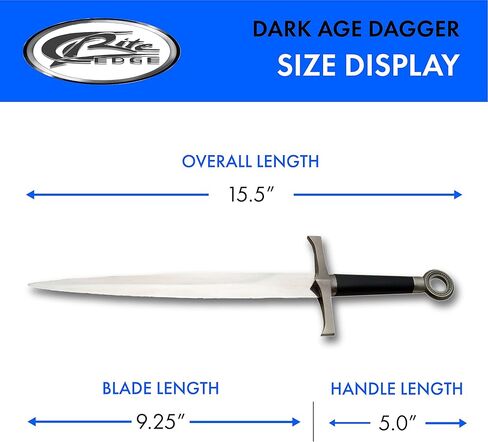 Szco Supplies Medieval Dark Age Dagger black, 15.5 inches in Saudi Arabia