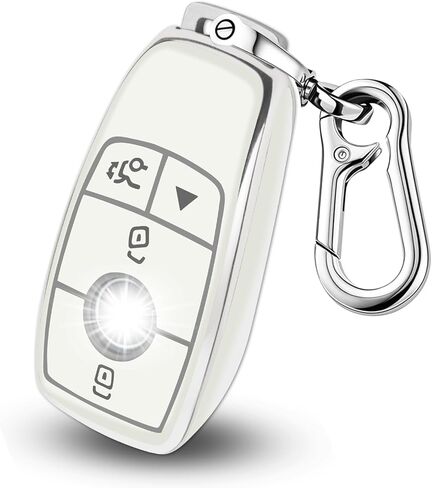 غطاء مفتاح Fob من Mercedes Benz، جراب مفاتيح TPU ناعم متوافق مع مفتاح التحكم عن بعد الذكي CLS CLK AMG CLK CLK GLC GLE GLS ML SL SLK A C E R S G in Kuwait