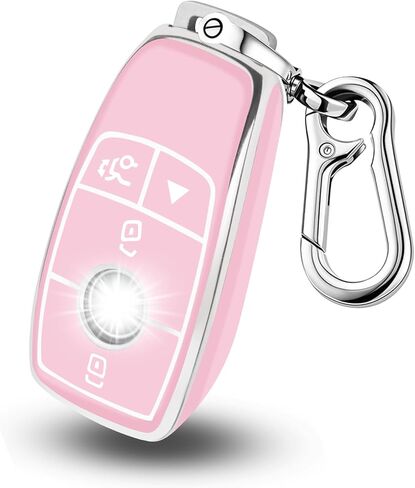 غطاء مفتاح Fob من Mercedes Benz، جراب مفاتيح TPU ناعم متوافق مع مفتاح التحكم عن بعد الذكي CLS CLK AMG CLK CLK GLC GLE GLS ML SL SLK A C E R S G in Kuwait