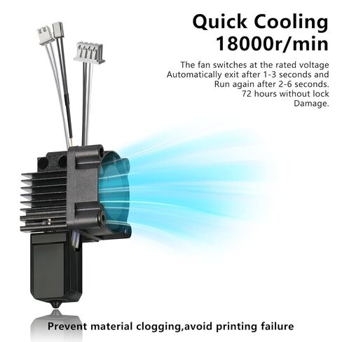 مجموعة كاملة لتجميع Bambu X1 X1C Hotend مع فوهة فولاذية صلبة مقاس 0.2 مم، وسخان سيراميك، وثرمستور، ومروحة تبريد لرأس الطباعة الكربونية Bambu Lab X1، مجموعة الطارد ثلاثية الأبعاد للطابعة Hotend in Kuwait