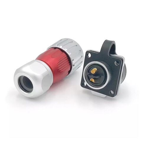 2 pin Power Connector Male and Female Socket Outdoor Waterproof IP67 Metal in Saudi Arabia
