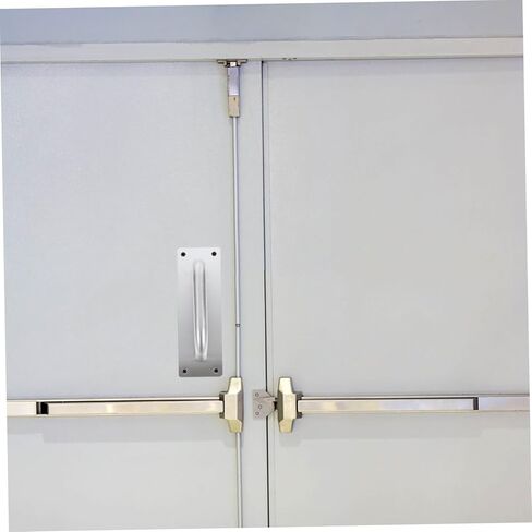 SEWACC 2Pcs Push Pull Plate Handles Modern Design for Fire Passage Doors Effortless Operation Strong Sliding Door Handle for Commercial Use in Saudi Arabia