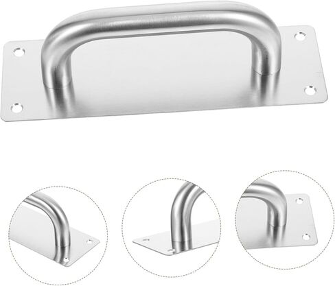 SEWACC 2Pcs Push Pull Plate Handles Modern Design for Fire Passage Doors Effortless Operation Strong Sliding Door Handle for Commercial Use in Saudi Arabia