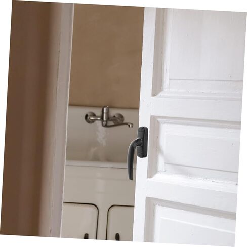 TEHAUX 2Pcs Zinc Alloy Window Pull Door Lock Handle Easy Install Modern Design Compatible with Interior Doors for Residential Commercial Use in Kuwait