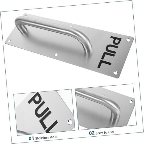Cabilock Stainless Steel Door Pull Handle for Fire Exit Heavy Duty Commercial Door Handle Plate Easy Open Design for Cabinets and Kitchens in Saudi Arabia