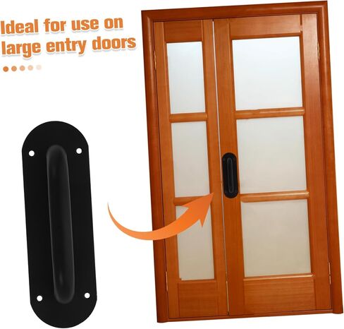 Outanaya Stainless Steel Door Handle Pull for Commercial Fire Doors Heavy Duty Push Pull Handle Sliding Door Handles Replacement Durable Resistant Design in Kuwait