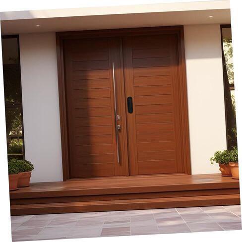 SHINEOFI Stainless Steel Door Handle Heavy Duty Push Pull Design for Sliding Doors Closets and Gates Durable Resistant Hardware for Residential and Commercial Use in Saudi Arabia