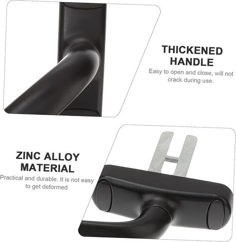 Lurrose 2Pcs Sliding Door Handle Zinc Alloy Window Pull Handle Durable Door Lock Accessory for Casement Windows Easy Installation for Home Commercial Use in Saudi Arabia