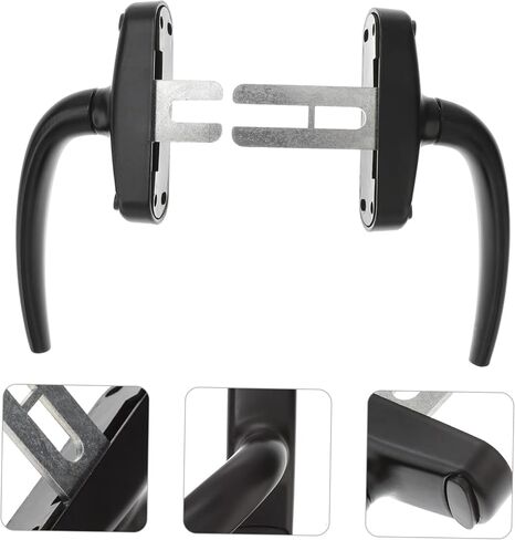 Lurrose 2Pcs Sliding Door Handle Zinc Alloy Window Pull Handle Durable Door Lock Accessory for Casement Windows Easy Installation for Home Commercial Use in Saudi Arabia