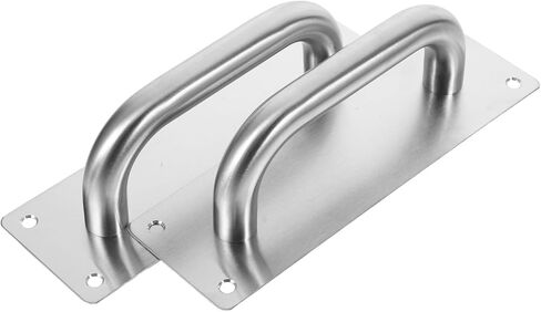 2Pcs Door Push Plates Modern Push Pull Hardware for Front and Back Doors Elegant Design for High Traffic Areas for Commercial Use in Saudi Arabia