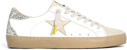 SHUSHOP Womens Paula Lace Up Sneakers Shoes Casual - White in Saudi Arabia