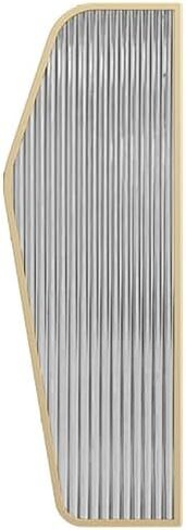 Wall-Mounted Urinal Partition with Metal Frame - Rounded Edges Privacy Divider for Public Restroom/Bathroom, Durable and Stylish Design, Ideal for Commercial Spaces in Saudi Arabia