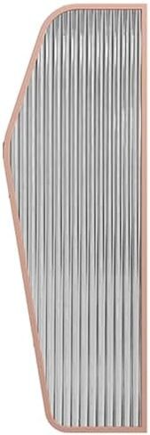 Wall-Mounted Urinal Partition with Metal Frame - Rounded Edges Privacy Divider for Public Restroom/Bathroom, Durable and Stylish Design, Ideal for Commercial Spaces in Saudi Arabia