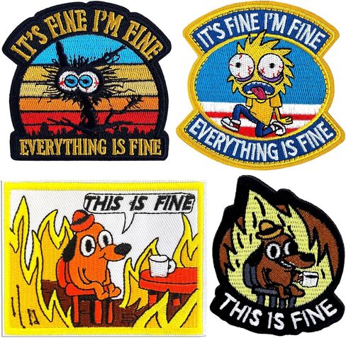 2PCS Department Patches, Embroidered Hook and Loop Patches for Clothes, Hats and Jackets in Kuwait