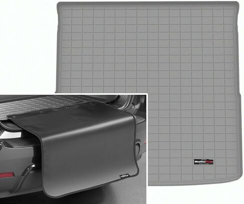 Weathertech Cargo Trunk Liner with Bumper Protector for Honda Pilot - Behind 2nd Row w/Bumper Protector (401679SK), Black in Kuwait