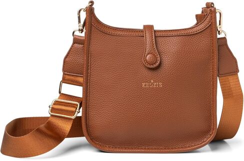 حقيبة كروس بيلا من الجلد النباتي من KEDZIE للنساء مع حزام قابل للتعديل in Kuwait
