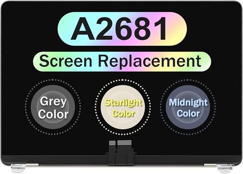 بديل جديد 13.3 بوصة لجهاز MacBook Pro M1 2020 A2338 EMC 3578 MYD83 MYD92 MYDA2 MYDC2 شاشة LCD ريتينا مجموعة علوية كاملة (رمادي) in Kuwait