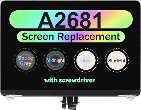 بديل جديد 13.3 بوصة لجهاز MacBook Pro M1 2020 A2338 EMC 3578 MYD83 MYD92 MYDA2 MYDC2 شاشة LCD ريتينا مجموعة علوية كاملة (رمادي) in Kuwait