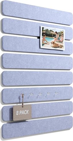 Cork Board Alternative Felt Strip Board 5-Pack 13"x2", Office Pin Board with 35 Push Pins, Adhesive Install for Bedroom Door & Home Office(Gold Bronze) in Saudi Arabia