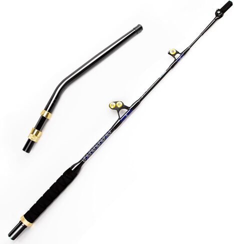 Deep Sea Fishing Rod, Heavy Duty Bent Butt Trolling Rod with Roller Guides,Conventional Fishing Rod in Saudi Arabia