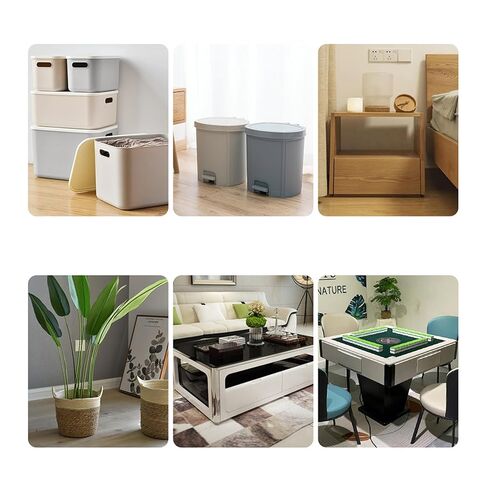 8 قطع عجلات صغيرة ذاتية اللصق، عجلة عالمية تدور 360 درجة، (مع 4 محامل كروية)، ABS+ فولاذ مقاوم للصدأ (أسود) in Kuwait