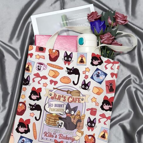 Animated Movie Gift Black Cat Lover Japanese Kitten Anime Gift Delivery Service Anime Fan Crossbody Bag in Saudi Arabia