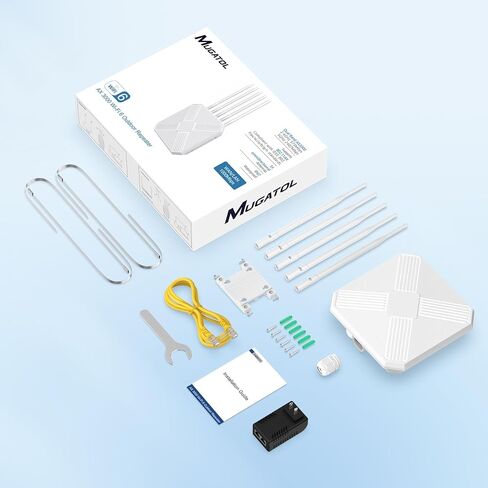 موسع WiFi AC1200 A17 - مكرر ثنائي النطاق 2.4G/5G، تغطية 8470 قدم مربع، يدعم 35 جهازًا، إعداد سهل للمنزل/المكتب in Kuwait