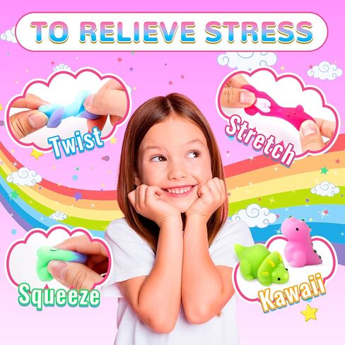 32 Pack Mochi Squishy Toys Kawaii Squishies الإجهاد الإجهاد عبوة للأطفال in Saudi Arabia