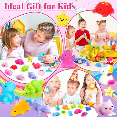 32 Pack Mochi Squishy Toys Kawaii Squishies الإجهاد الإجهاد عبوة للأطفال in Saudi Arabia