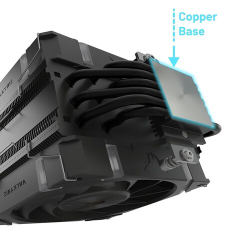VIND SL125 WHITECPU AIR COOLER - ARGB LEDS - AMD AM4/AM5 - Intel LGA1700/1200-6X أنبوب حرارة النحاس ، 2x Valkyrie X12 مروحة عالية 120 مم ، ضوضاء منخفضة ، LGA1151/1150 in Kuwait