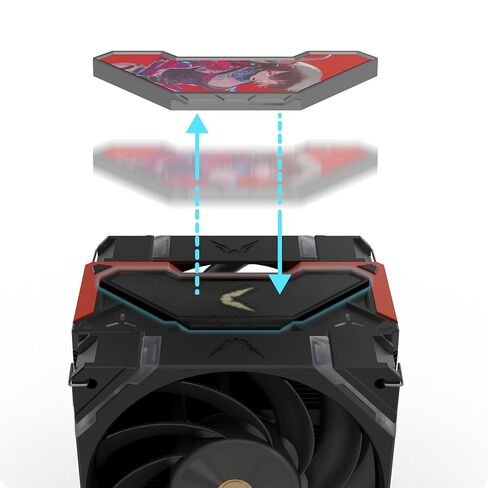 VIND SL125 WHITECPU AIR COOLER - ARGB LEDS - AMD AM4/AM5 - Intel LGA1700/1200-6X أنبوب حرارة النحاس ، 2x Valkyrie X12 مروحة عالية 120 مم ، ضوضاء منخفضة ، LGA1151/1150 in Kuwait