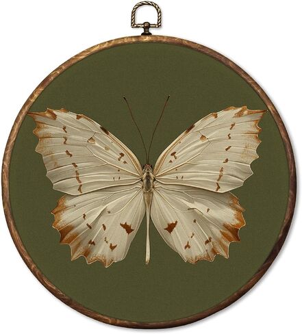 HUGANE Vintage Rustic Camping Round Wall Art Decor, Forest Campfire Camper Hanging Canvas Framed Prints Wall Sculptures for Camping RV Trailer Cabin Home Decor, 10x10 Inch in Saudi Arabia