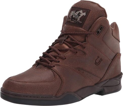 Roper Mens Horseshoe Round Toe Lace Up Casual Boots Ankle - Brown in Saudi Arabia