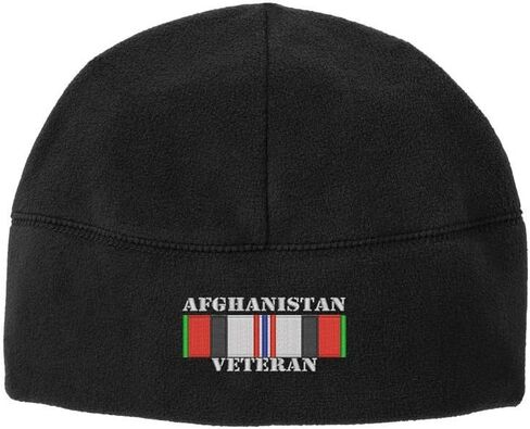 USAMM Afghanistan Campaign Veteran Embroidered Beanie Watch Cap in Saudi Arabia