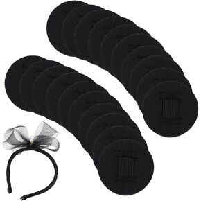 BENECREAT 20Pcs 1.4inch Hair Band Pad, Headband Decoration Accessories for Weddings Decorations Handmade DIY in Saudi Arabia