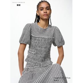 Uniqlo Shirring Volume Sleeve T-Shirt | Flower in Kuwait