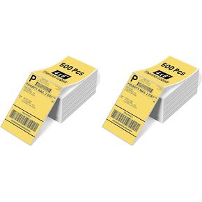 Phomemo 4"x3" Thermal Labels Roll for Small Business Supplies - Commercial Grade Logo Stickers for Business Customized - Waterproof Shipping Labels for Thermal Label Printer - 500 PCS Label Stickers in Kuwait