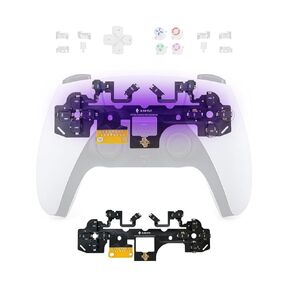 طقم KD.FLY مكون من 12 زرًا مع مفتاح Omron Micro Switch لوحدة تحكم PS5 BDM-030/040/050، مشغلات النقر بالماوس، استجابة سريعة للعب المحسن، تصميم FPC معزز in Kuwait