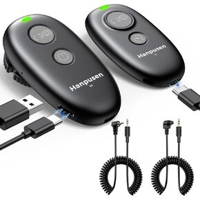 جهاز التحكم عن بعد للكاميرا اللاسلكية القابلة لإعادة الشحن لـ Canon Rebel T7، R6 Mark II، T6، T5، 850D، R5، R6، R7، R10، R50 V، R100، R3، R5 C، R6 Mark II، R8R5 Mark II، R1، ترقية إصدار مصراع Hanpusen in Kuwait