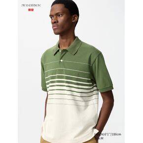 قميص بولو مخطط Uniqlo Pique جاف | لوحة in Kuwait