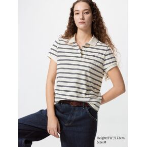 Uniqlo بيكيه قميص بولو صغير | مخطط in Kuwait