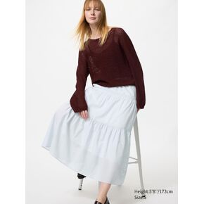 Uniqlo Tiered Maxi Skirt | Stripe in Kuwait
