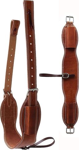 Western Leather Horse Roper Back Cinch Billets,Girth Saddle Billets Tack,Flank Saddle Cinch in Saudi Arabia